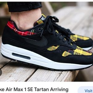 Nike Air Max 1 SE Tartan Size 6